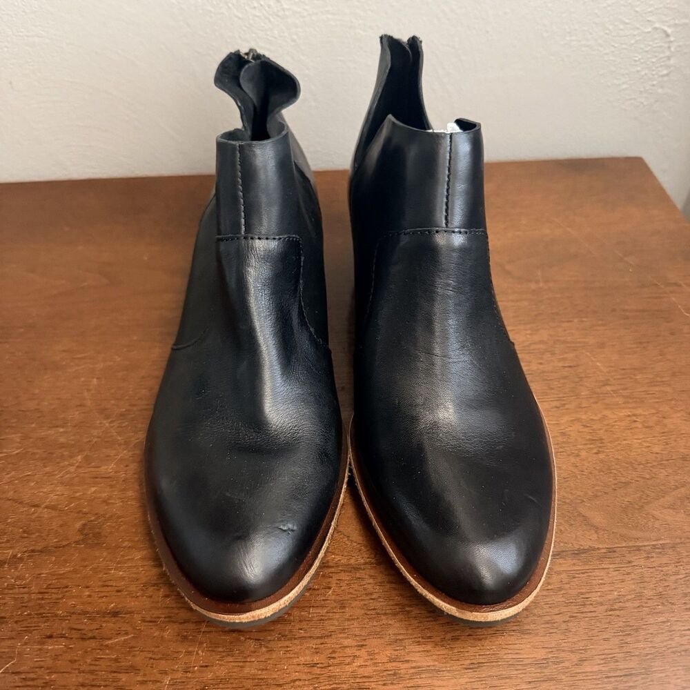 Kork-Ease Skye Black Leather Ankle Bootie Womens Sz 8.5 Boots NWOB - Picture 2 of 8